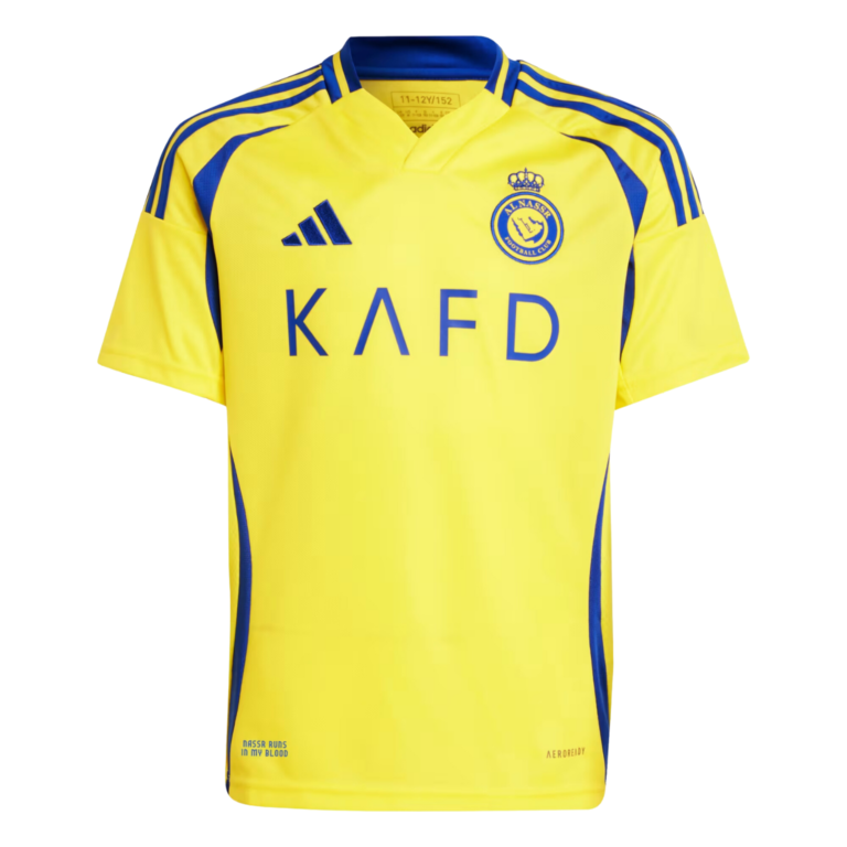 Al Nassr FC Home Kids Jersey - Ronaldo 7 Print